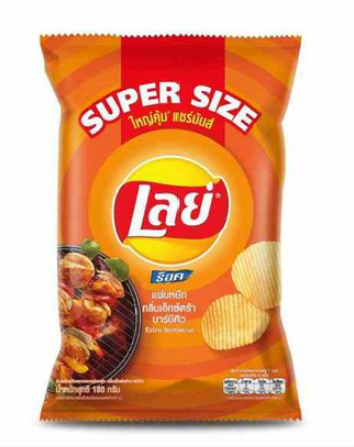 เลย์ร็อค รสบาร์บีคิว Super Size 180 กรัม